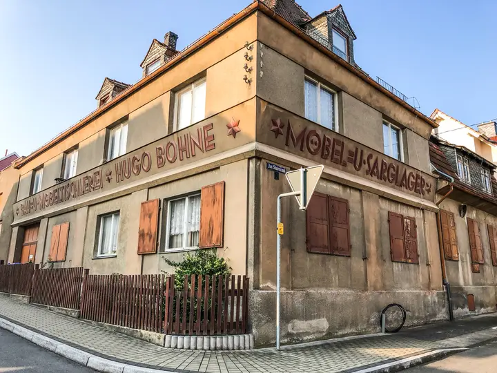 Historische Werbeschrift - Möbeltischlerei Bohne in Cumbach