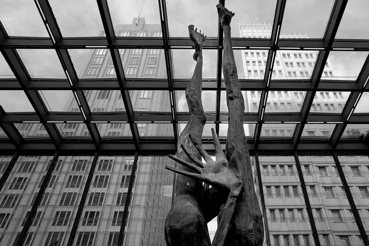 Giordano Bruno Denkmal im Bahnhof Potsdamer Platz
