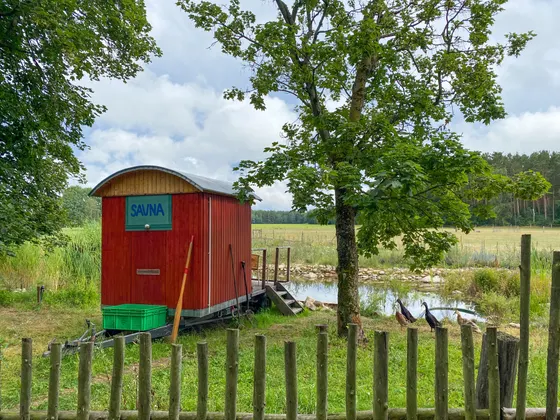 Saunahäuschen in der Alten Gärtnerei, Vorwerk Annenwalde