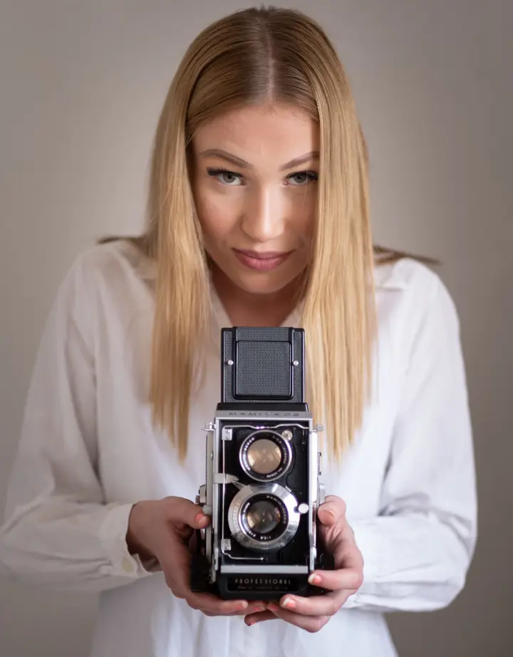 Die Mamiya als Requisite