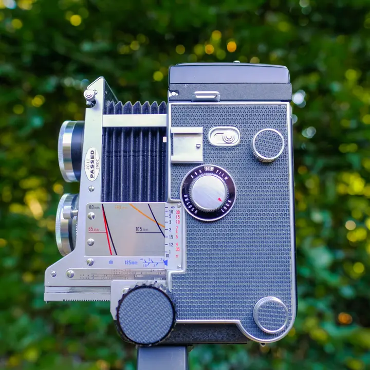 Die Entfernungsanzeige an der Mamiya C3