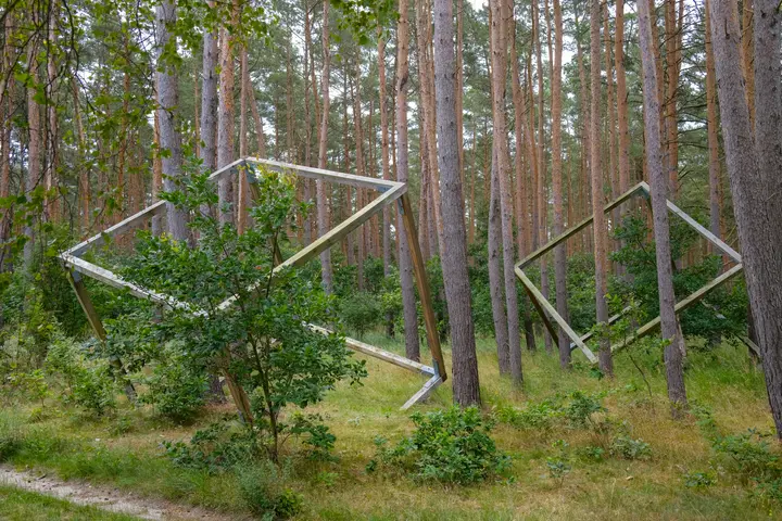 Kunstinstallation auf dem Kunstwanderweg von Belzig nach Wiesenburg