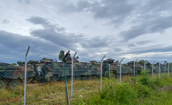 Panzerverschrottung Rockensussra hinter Ebeleben