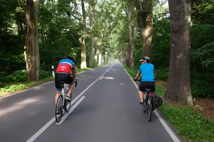 Schöne Radstrecke am Gröbener See