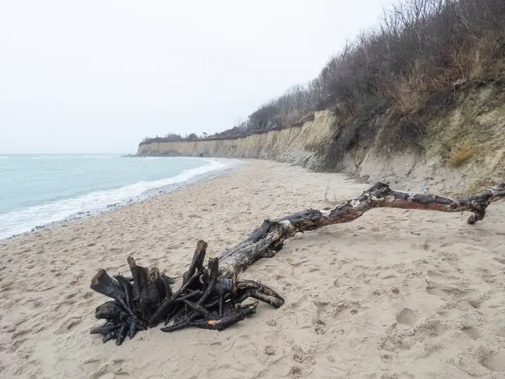 Rückweg am Strand entlang