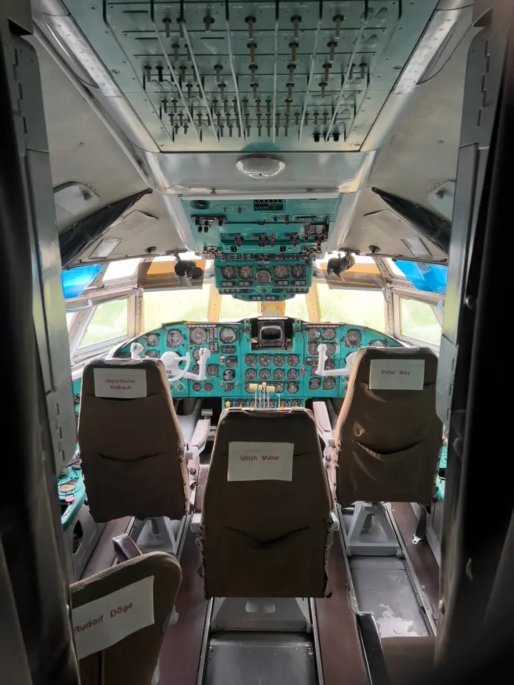 Pilotenkanzel der Lady Agnes - vorne links saß der Luftakrobat Heinz-Dieter Kallbach