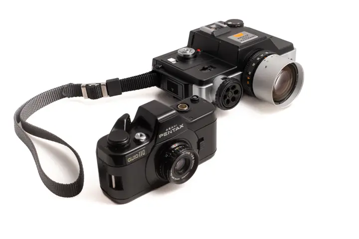 Minolta 110 SLR und Pentax auto 110 im Vergleich