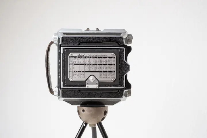 Linhof 6x9 Mattscheibenrückteil, zugefaltet