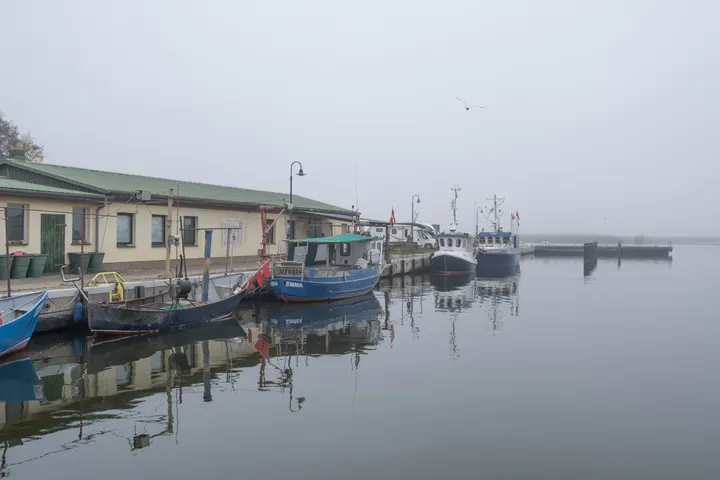 Der kleine Hafen von Altwarp