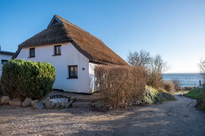 Reetgedeckte Häuser im Fischerdrf Vitt