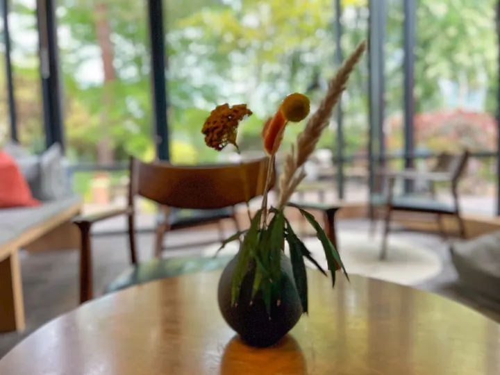 Kleiner Wintergarten des Hotel Wedina