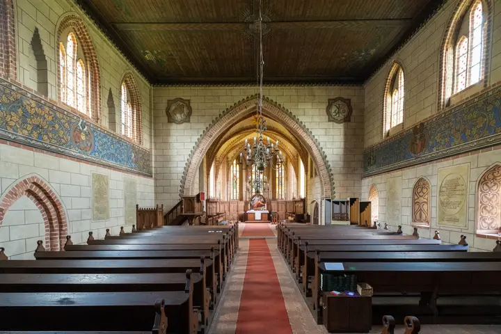 Innenansicht Klosterkirche Marienfließ in Stepenitz
