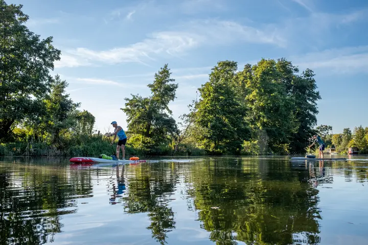Stand-Up-Paddeling auf der Warnow