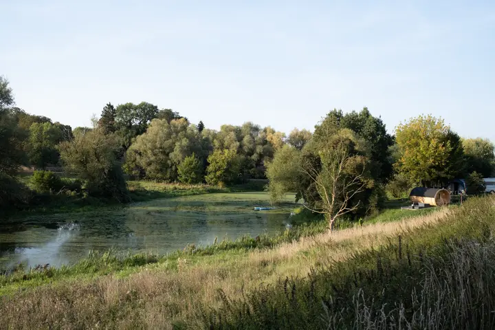 Zelten am Stausee in den Brohmer Bergen
