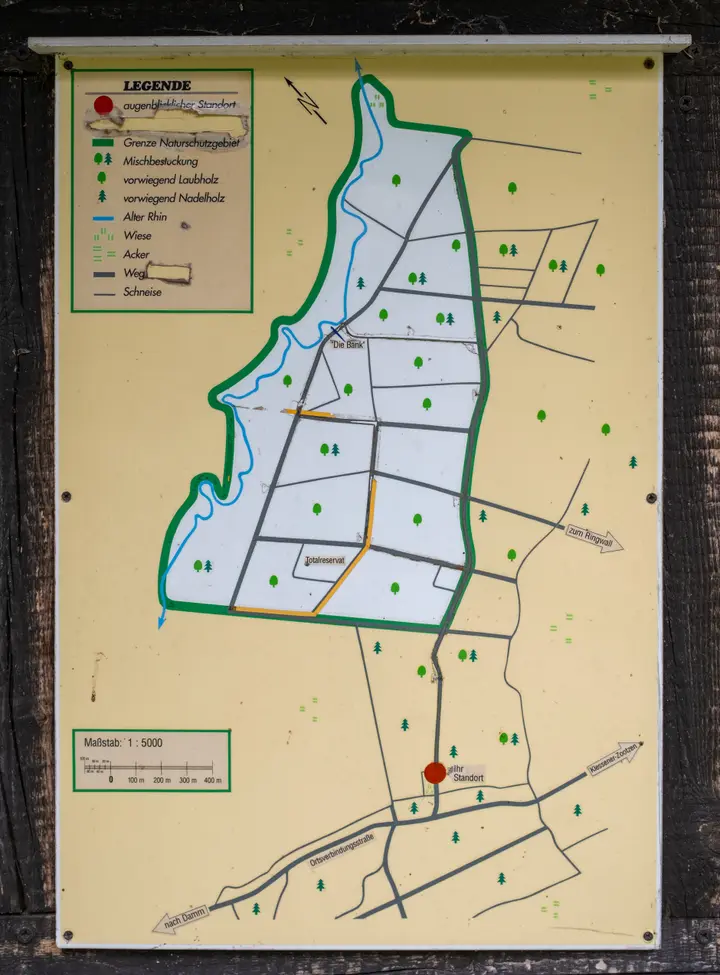Wegenetz im NSG Zootzen