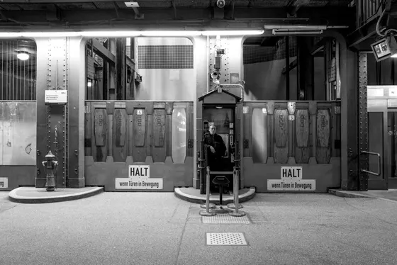 Aufzüge im Elbtunnel