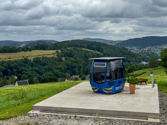 Eine Gondel als Rastplatz