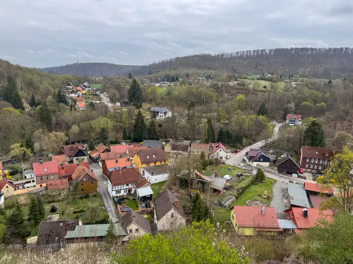 Blick vom Cafe Fontane auf Altenbrak