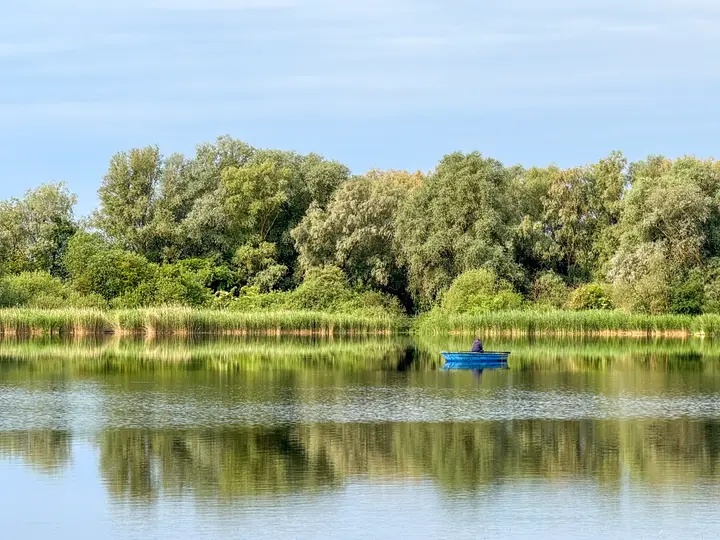 Angler auf dem Stadtsee