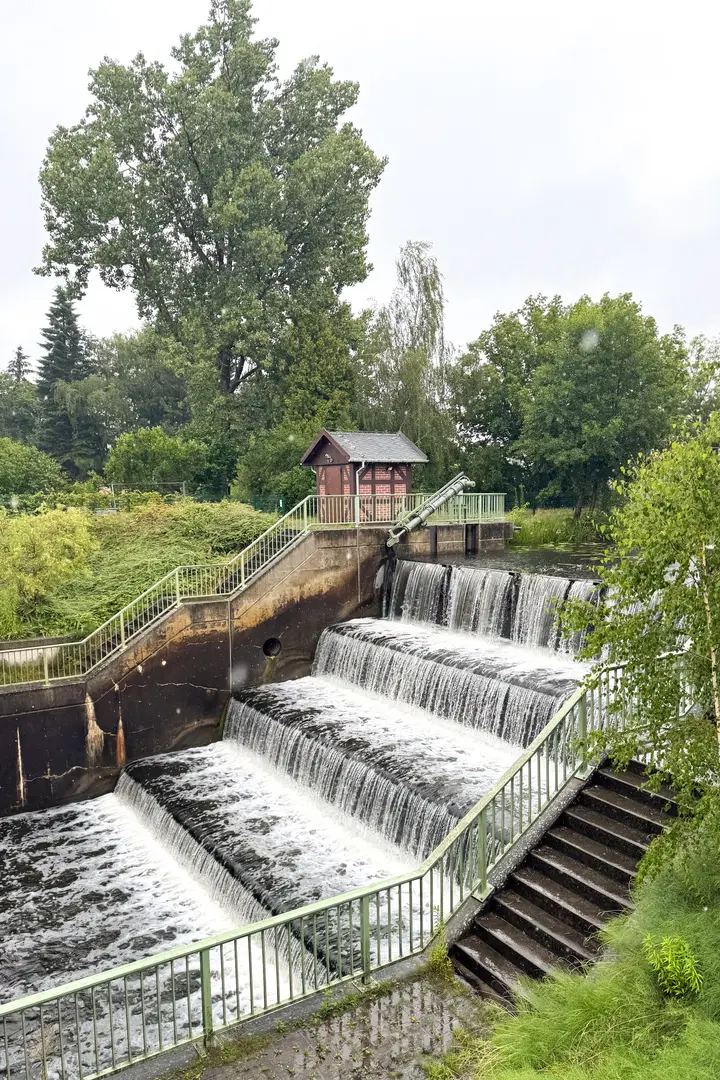 Das Kaskadenwehr bei Märkisch Buchholz
