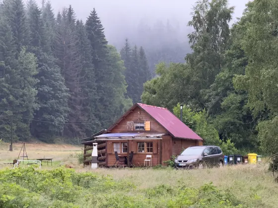Unsere Waldhütte im Kamienica-Tal