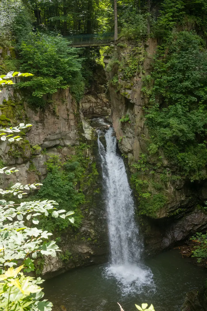 Der Wasserfall in der Wölfelschlucht