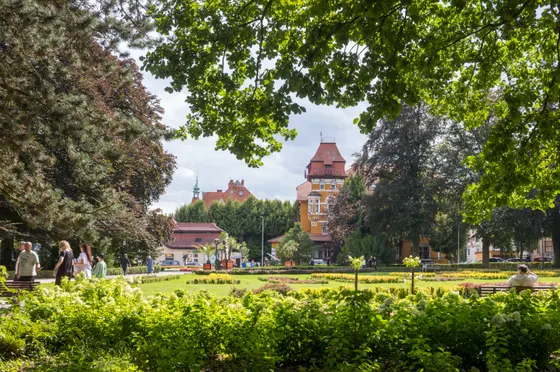 Im Kurpark von Kudowa