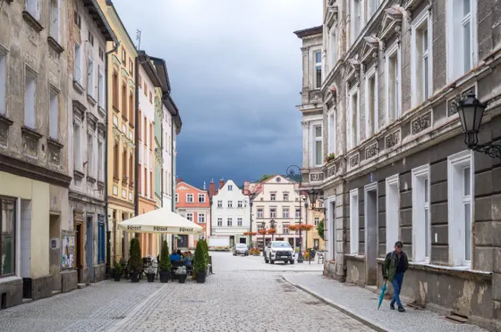 Blick auf den Rathausplatz
