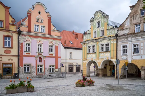 Bürgerhäuser in Lądek-Zdrój