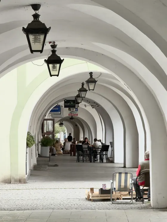 In den Arkaden am Rynek / Marktplatz
