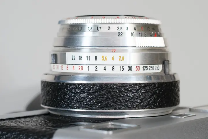 Zeit/Blenden Einstellringe am Objektiv
