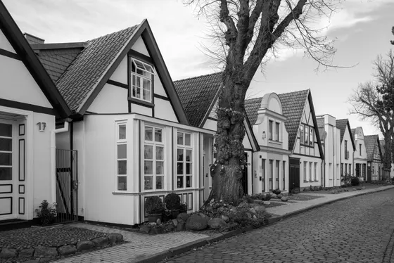 Pittoreske Fassaden in Warnemünde