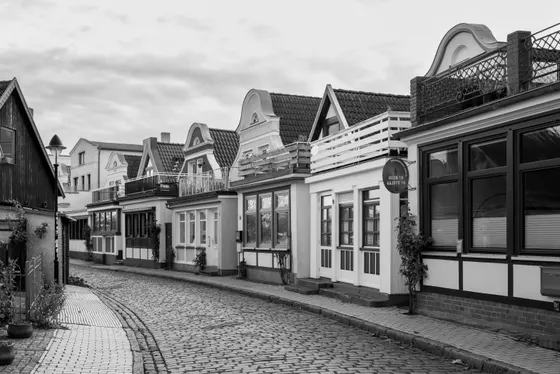 Pittoreske Fassaden in Warnemünde