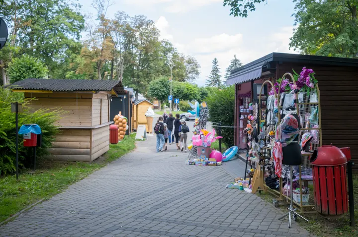 Verkaufsstände in Rymanów-Zdrój