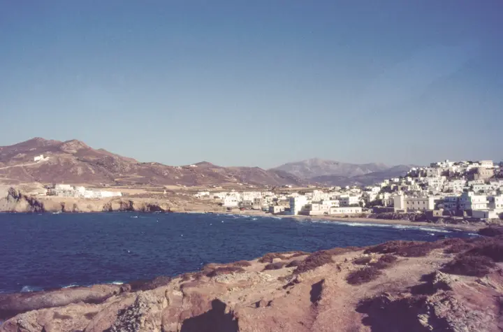 Naxos-Stadt, die Chora über dem Hafen