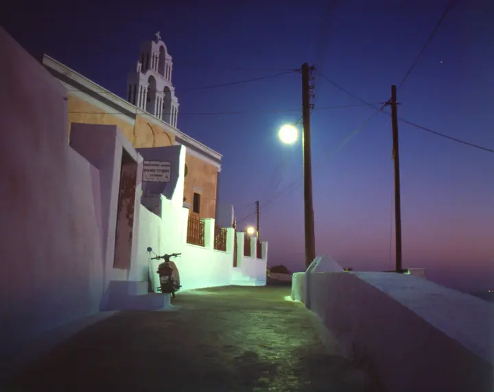 Abendspaziergang auf Santorini, 1987