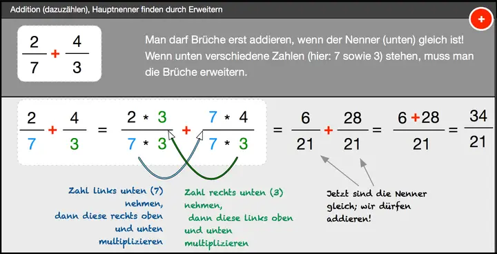 Hauptnenner finden allgemein