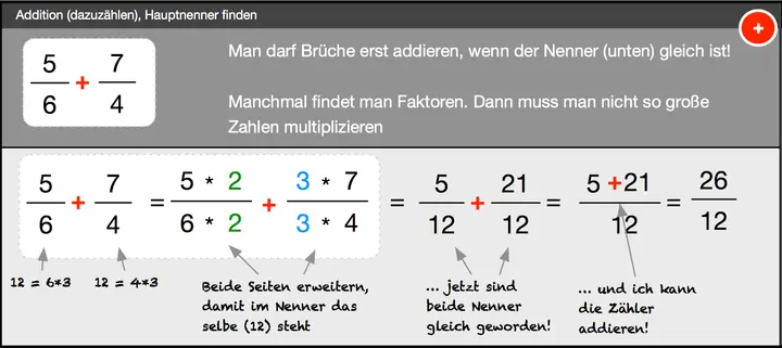 Hauptnenner finden, Spezialfall 2